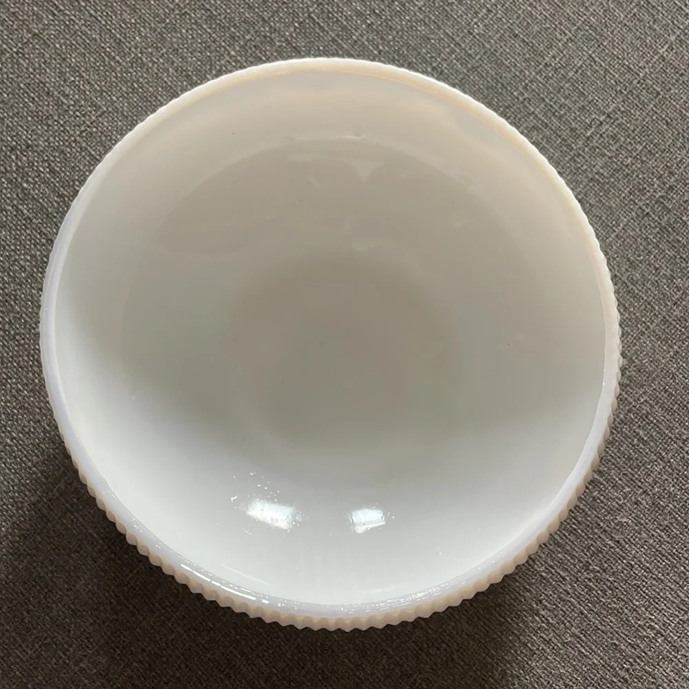 VTG E.O. Brody Ribbed Milk Glass Bowl